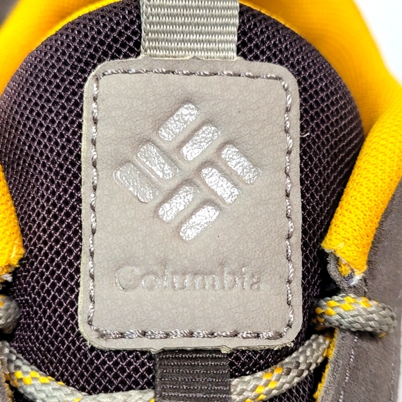 Columbia Mens Pivot Mid Waterproof Hiking Shoe Dark Grey Yellow Size 10 - Picture 7 of 11